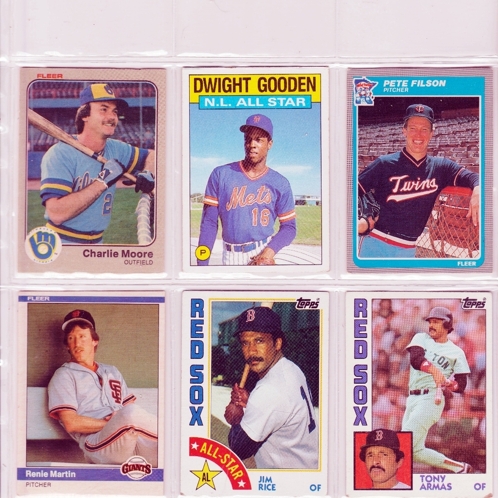 Old Baseball Cards Unsorted Lot Of 100 - Picture 4 of 6